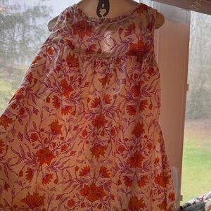 Universal Thread Kids Sleeveless Dress in Orange and Purple Floral